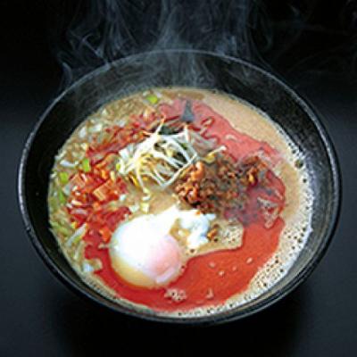 玉子とじ担担麺の写真